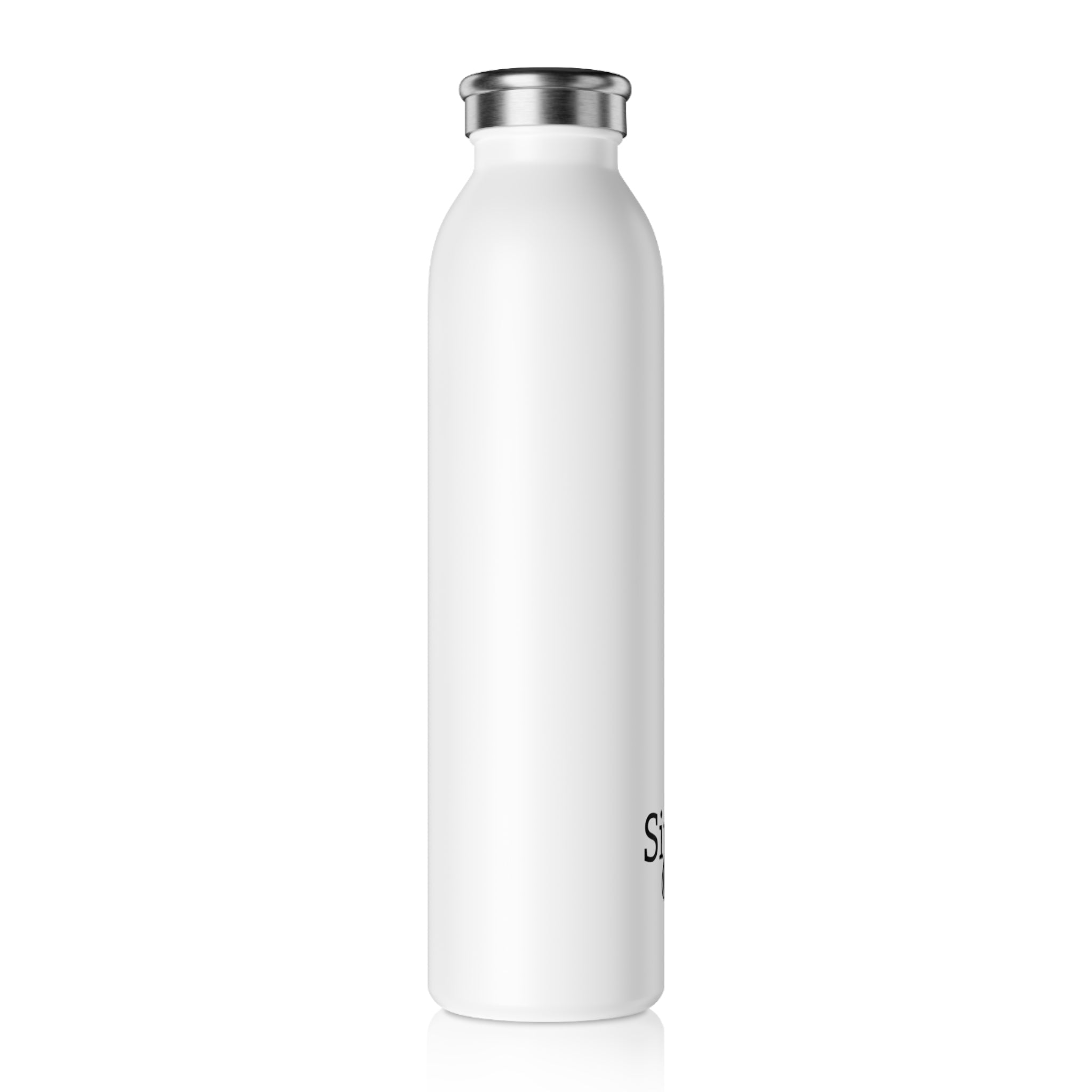 Slim Water Bottle — Minimalist Sipra Logo Stainless Steel Bottle