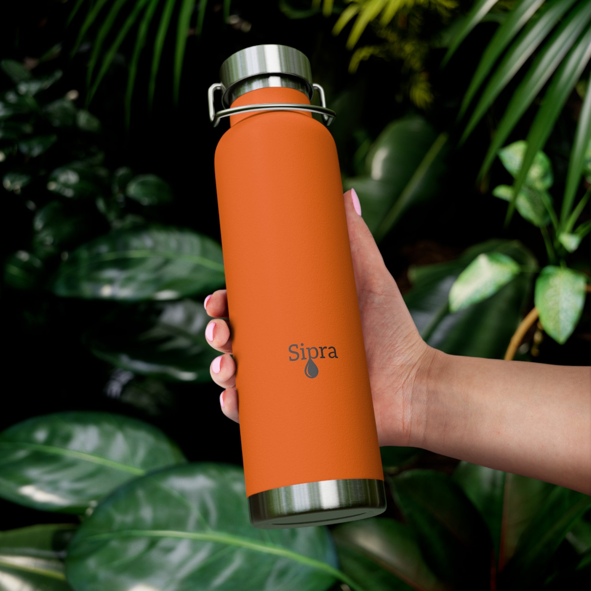 Sipra—22oz Copper Vacuum Insulated Bottle — Stainless Travel Water Thermos