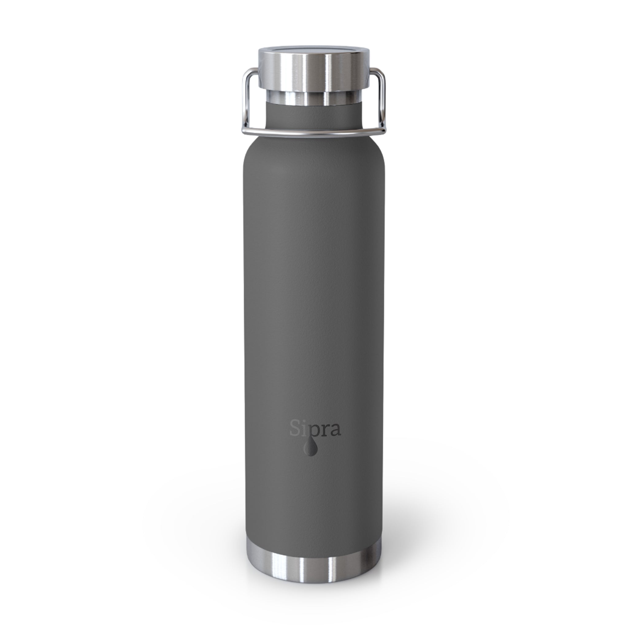 Sipra—22oz Copper Vacuum Insulated Bottle — Stainless Travel Water Thermos