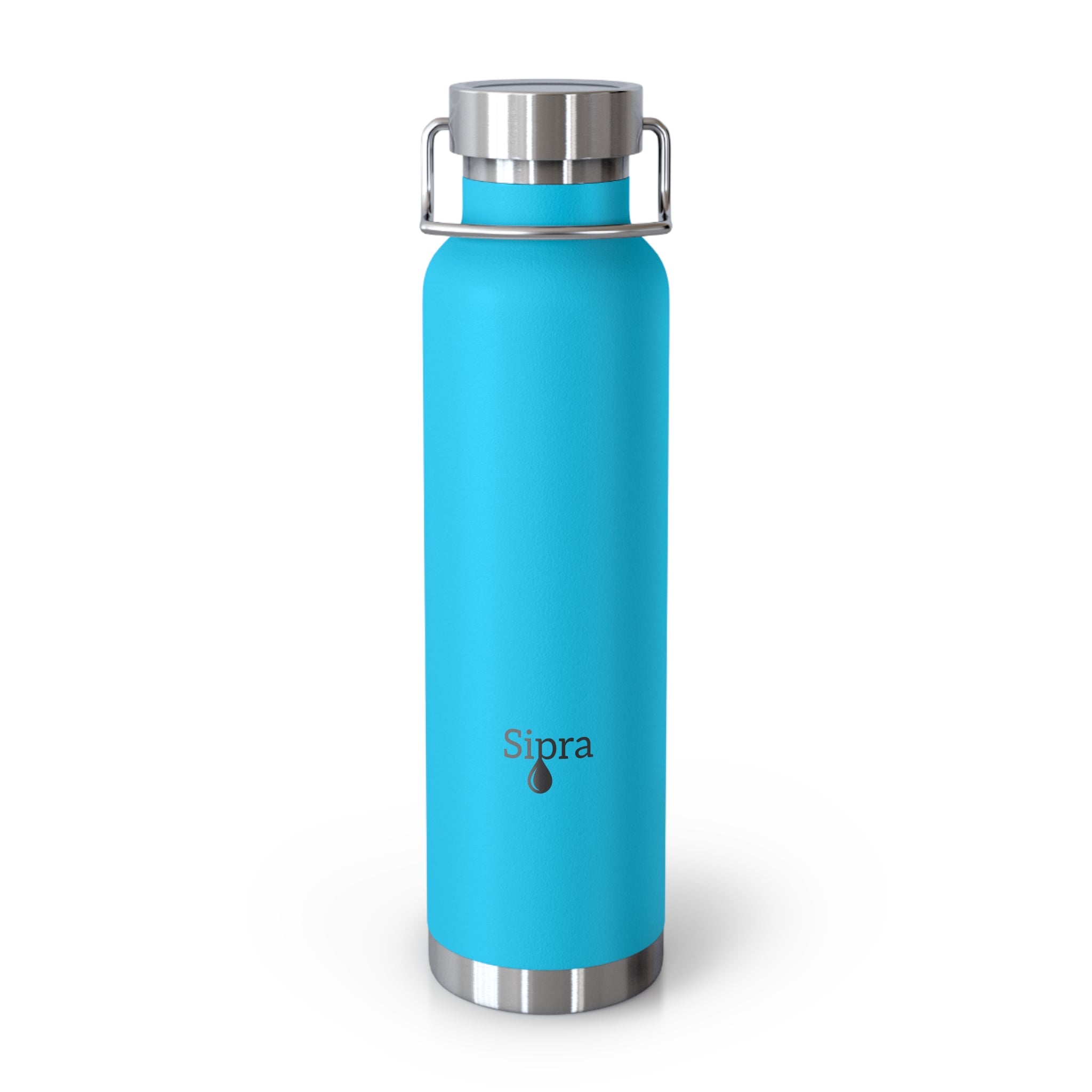 Sipra—22oz Copper Vacuum Insulated Bottle — Stainless Travel Water Thermos