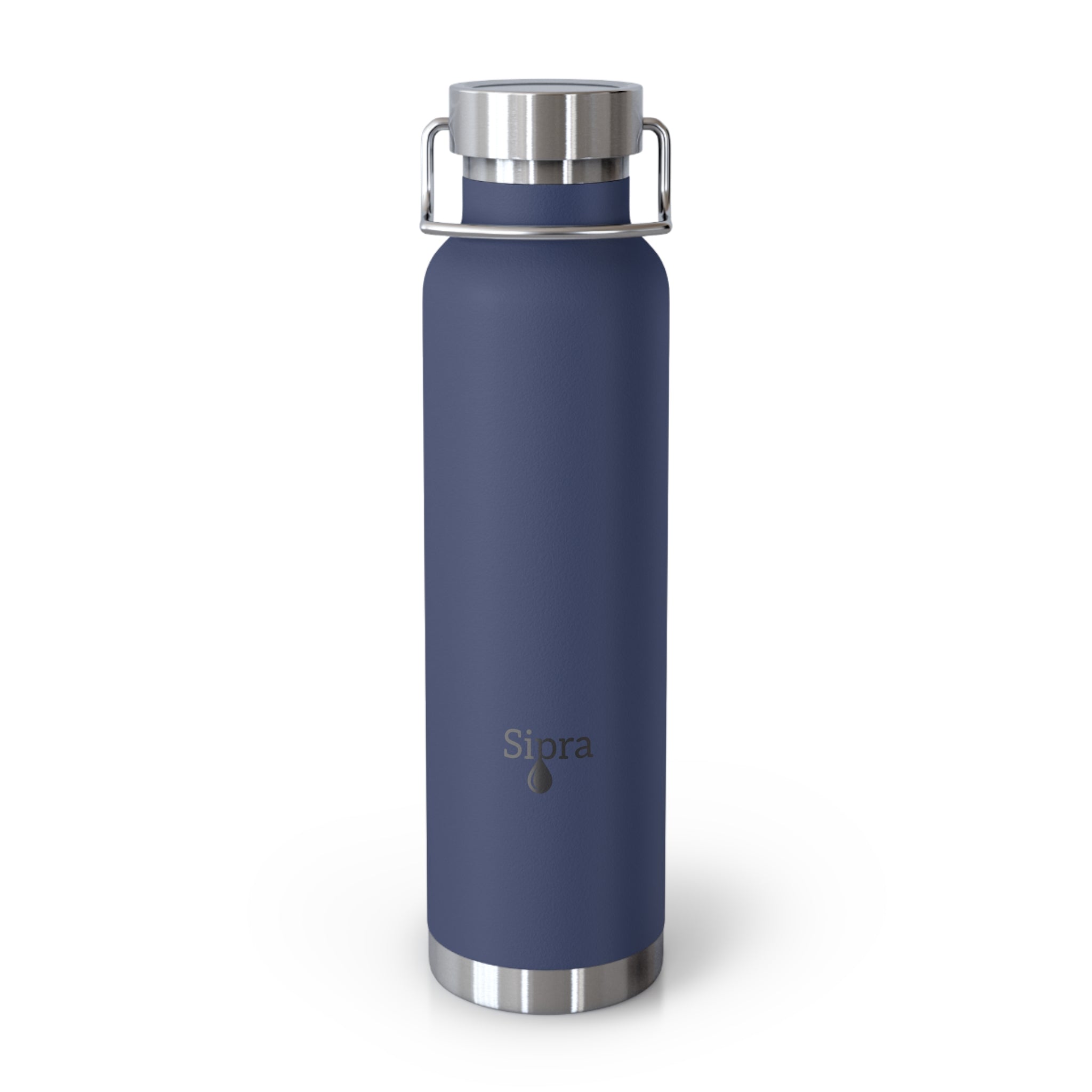 Sipra—22oz Copper Vacuum Insulated Bottle — Stainless Travel Water Thermos